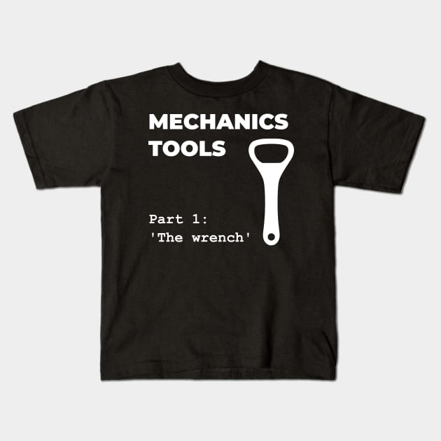 Garage Car Mechanic Kids T-Shirt by Applecrunch